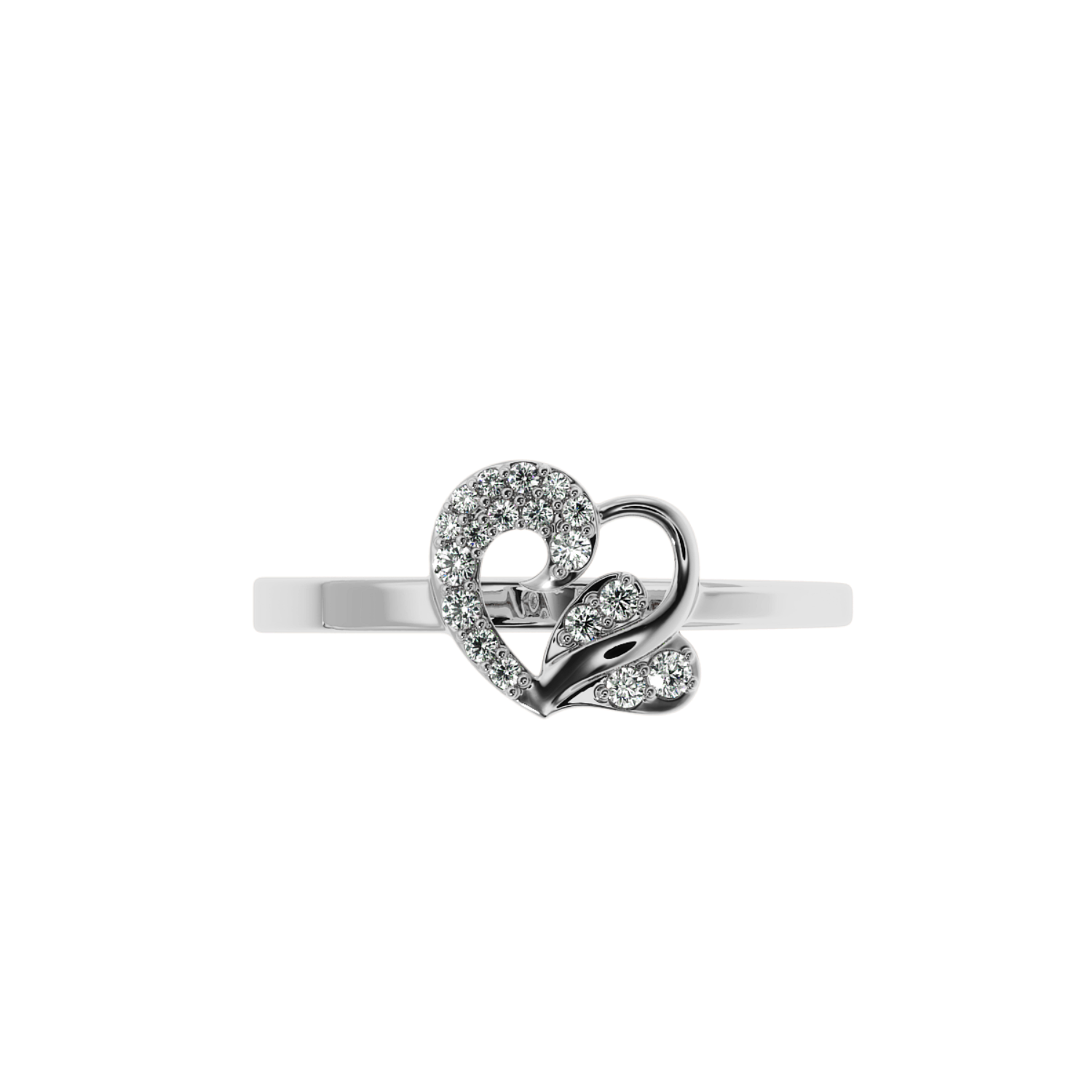 Shop Now  Intertwined Hearts Promise Ring | SolitaireKart